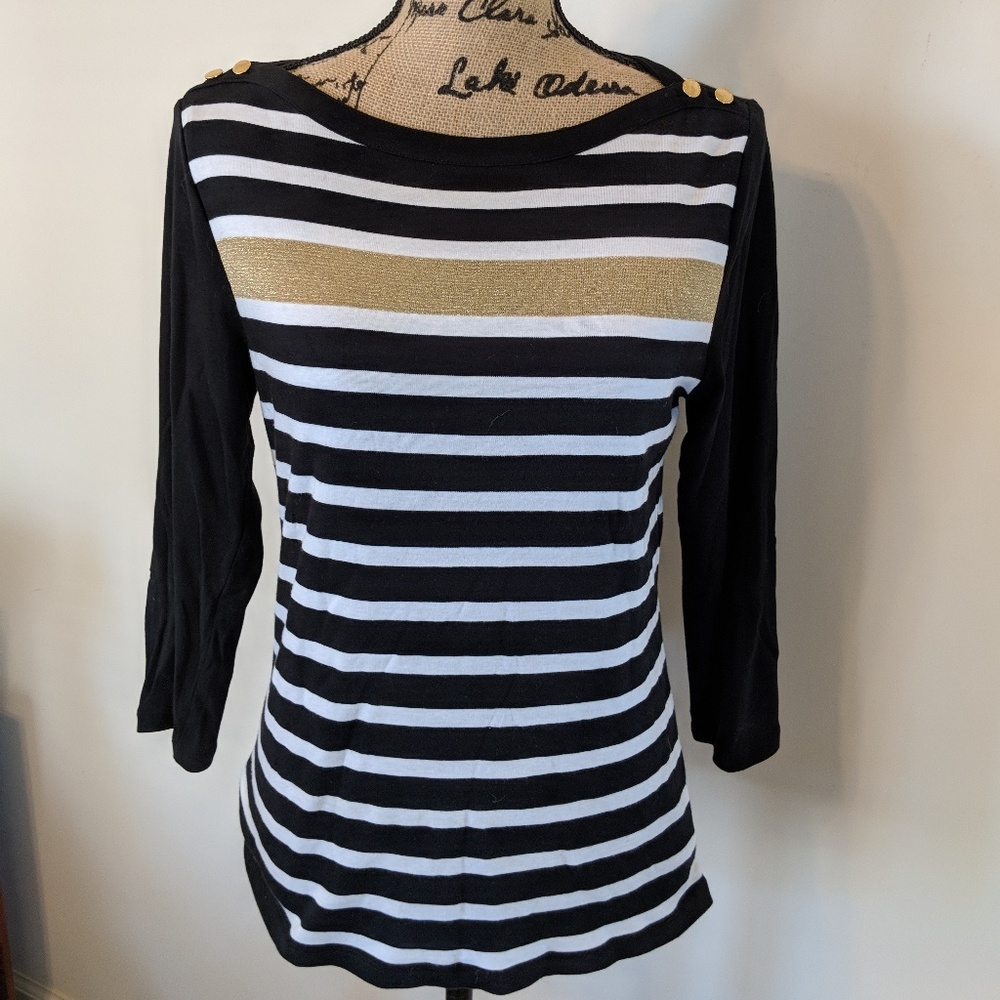 Ralph Lauren shirt gold metallic size large